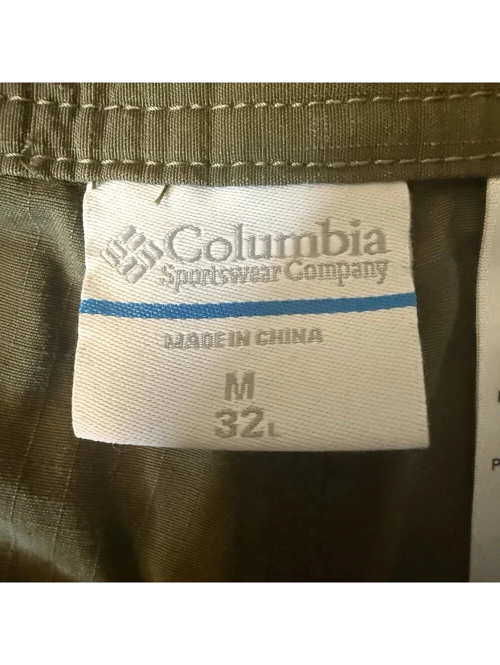Columbia Men’s Convertible Hiking Cargo Pants Olive Green Zip-Off Trail Size 32